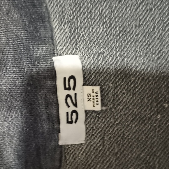 525 Distressed Grey SweatShirt Material Collared Jumpsuit A43 - Picture 2 of 7